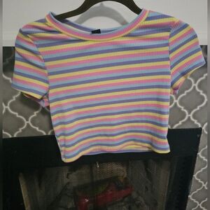 Striped Crop Top